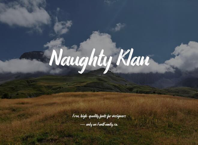 Naughty Klan Font