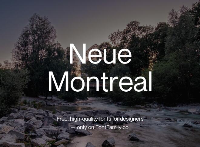 Neue Montreal Font