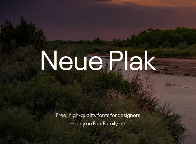 Neue Plak Font