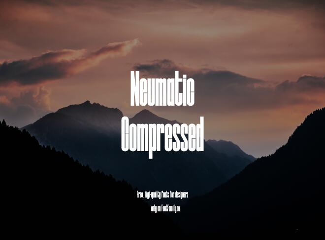 Neumatic Compressed Font