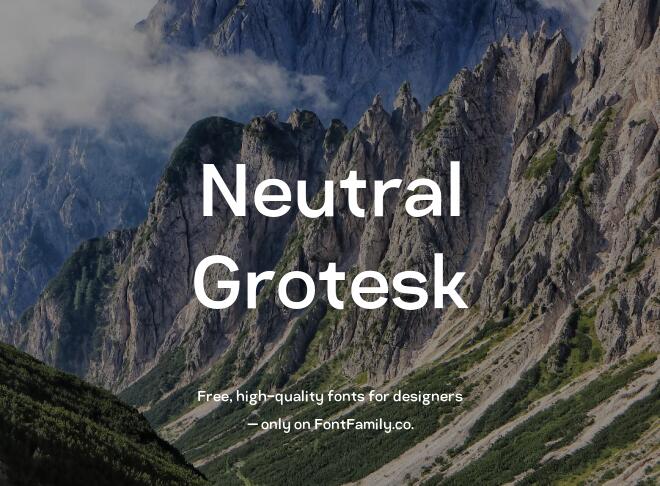 Neutral Grotesk Font