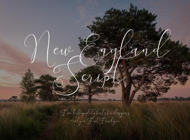 New England Script Font