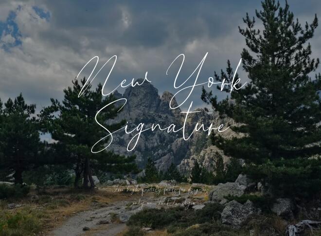 New York Signature Font