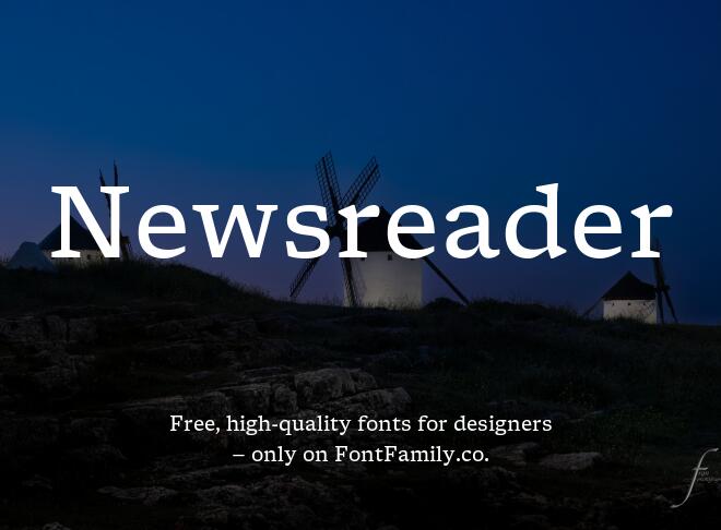 Newsreader Font