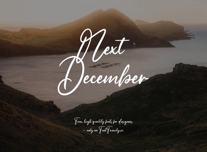 Next December Font