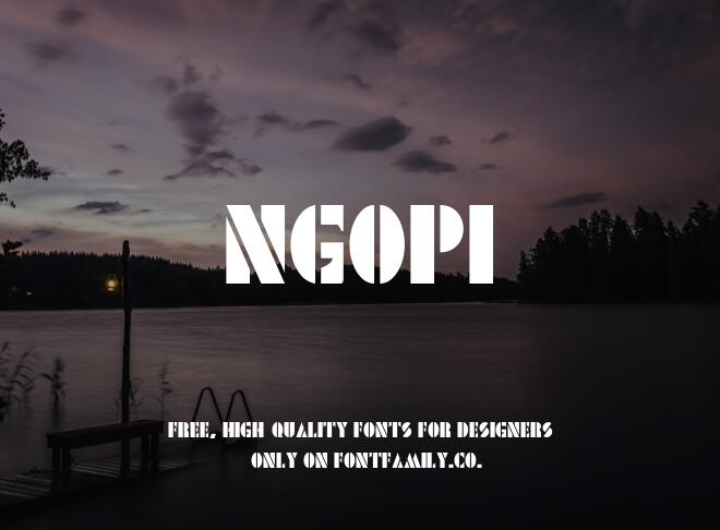 Ngopi Font