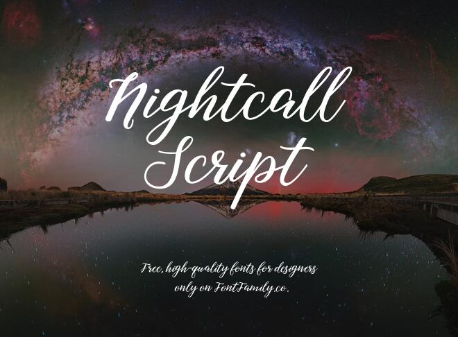 Nightcall Script Font