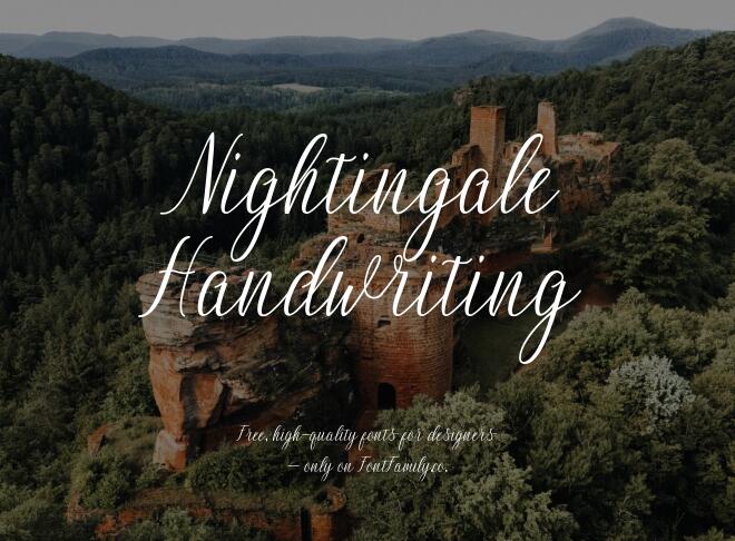 Nightingale Handwriting Font