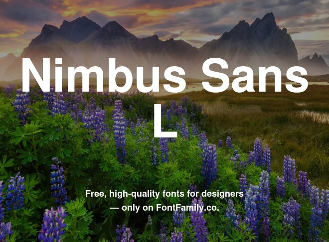 Nimbus Sans L Font