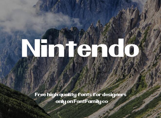 Nintendo Font