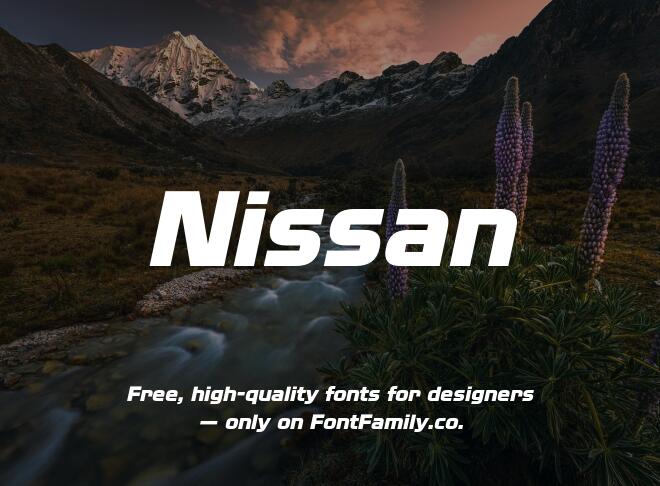 Nissan Font