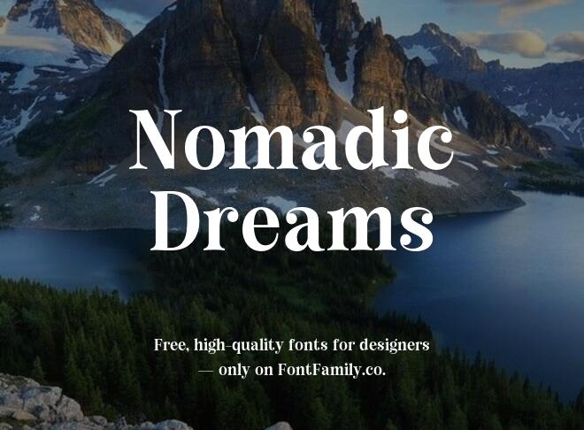 Nomadic Dreams Font
