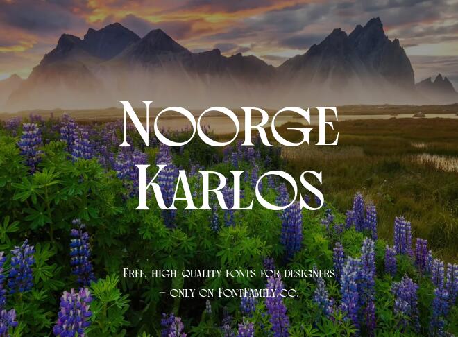 Noorge Karlos Font