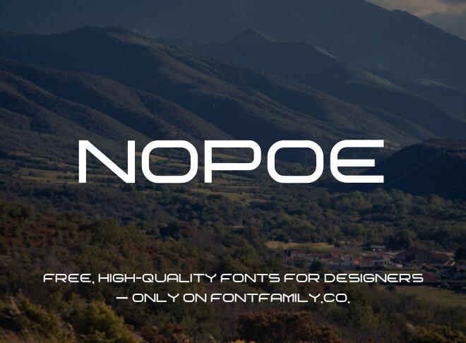 Nopoe Font