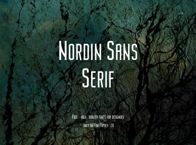 Nordin Sans Serif Font
