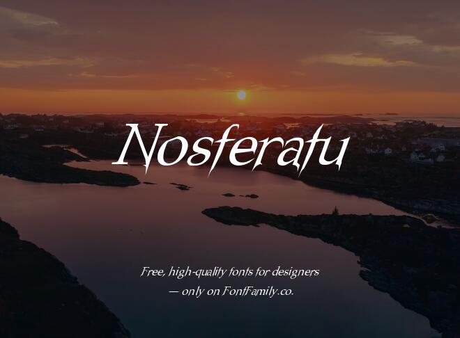 Nosferatu Font