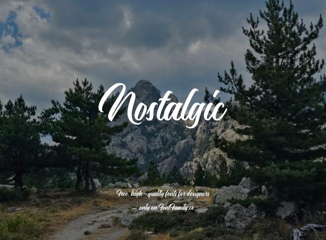 Nostalgic Font