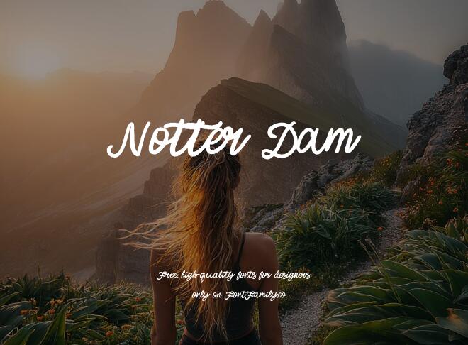 Notter Dam Font