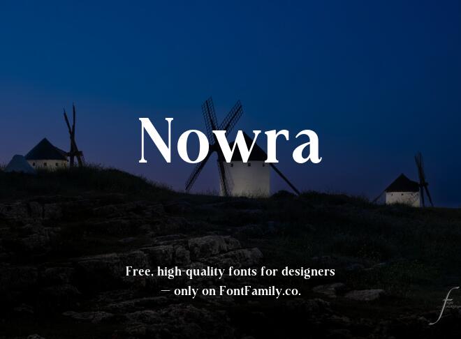 Nowra Font