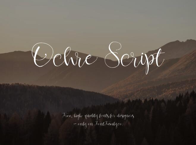 Ochre Script Font