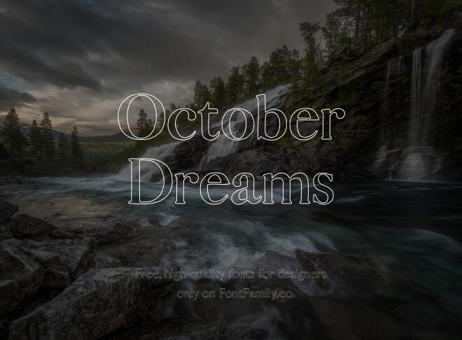 October Dreams Font
