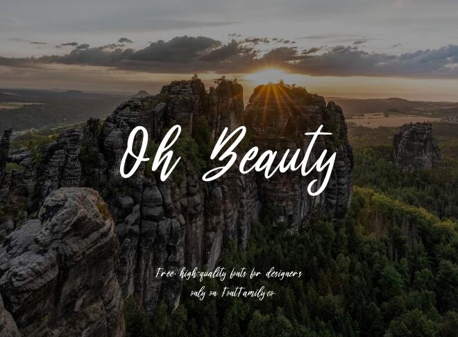 Oh Beauty Font
