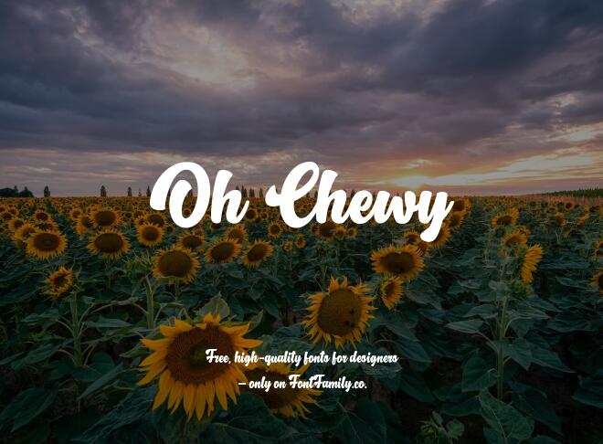 Oh Chewy Font