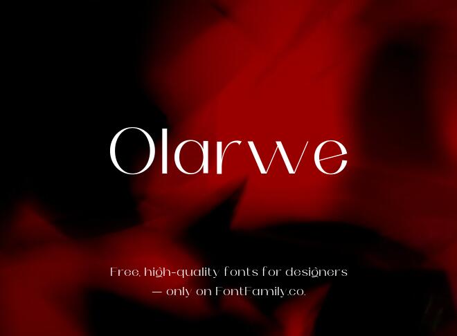 Olarwe Font