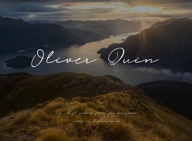 Oliver Quin Font