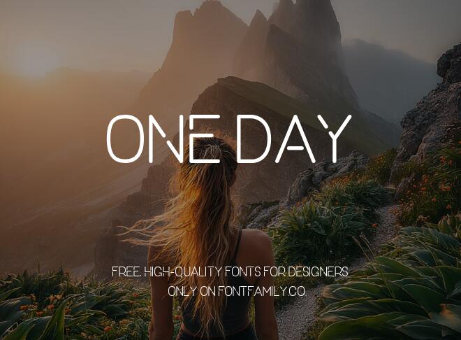 One Day Font
