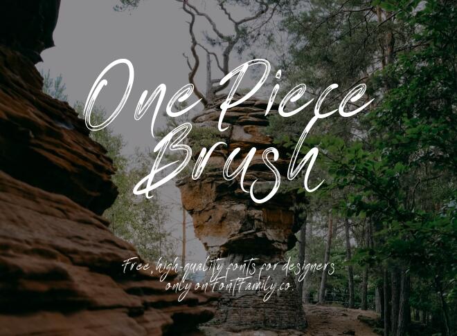 One Piece Brush Font