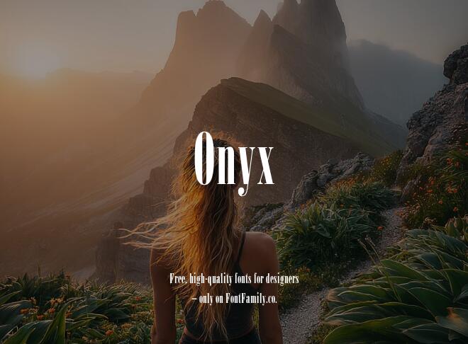 Onyx Font