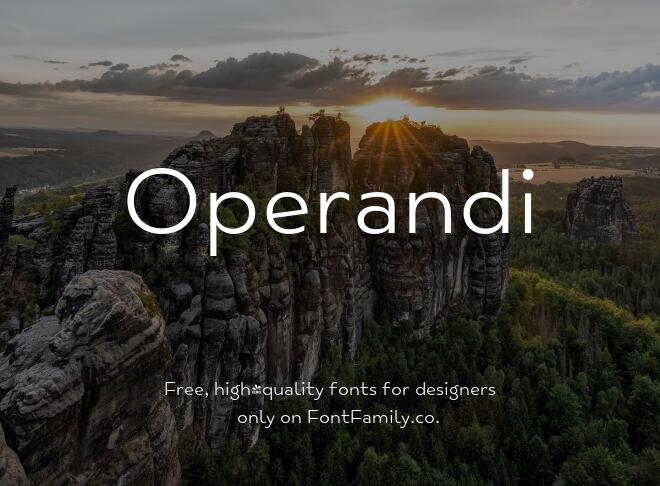 Operandi Font