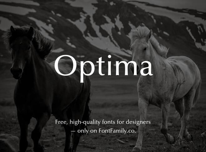 Optima Font
