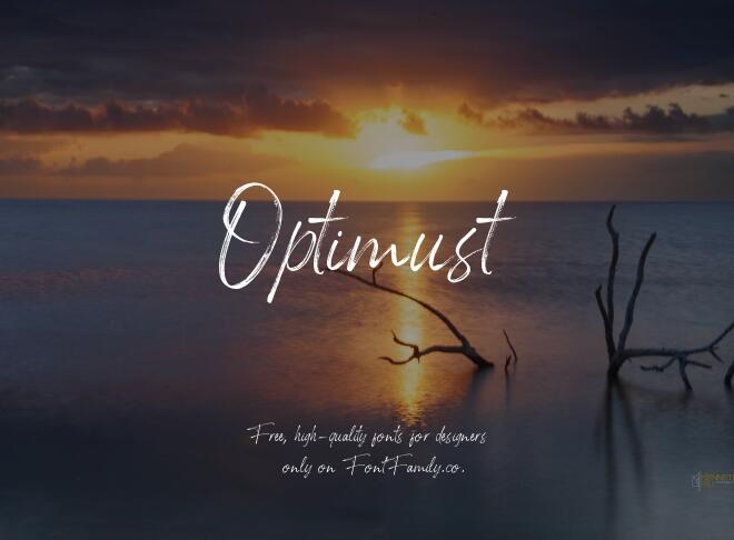 Optimust Font