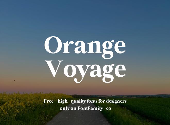 Orange Voyage Font