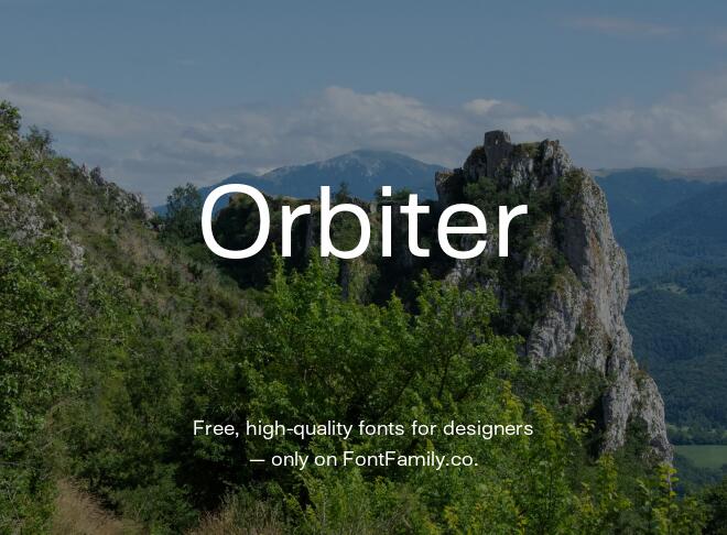 Orbiter Font
