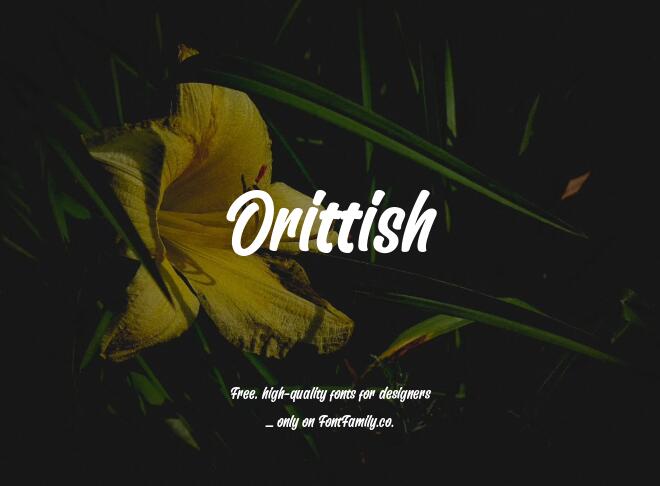Orittish Font