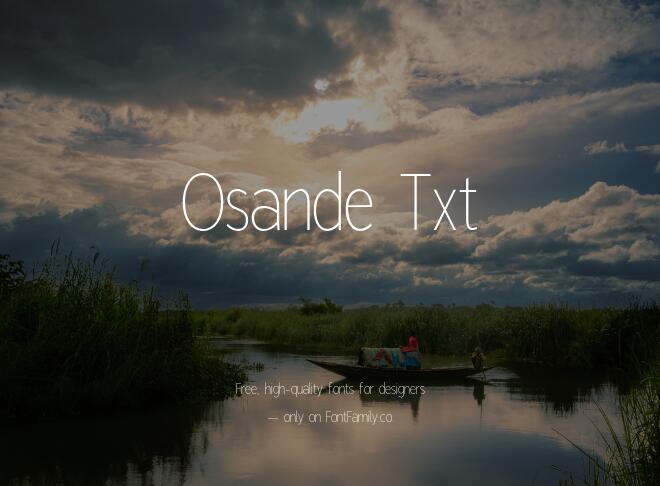 Osande Txt Font