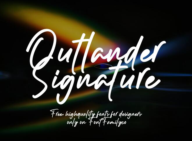Outlander Signature Font