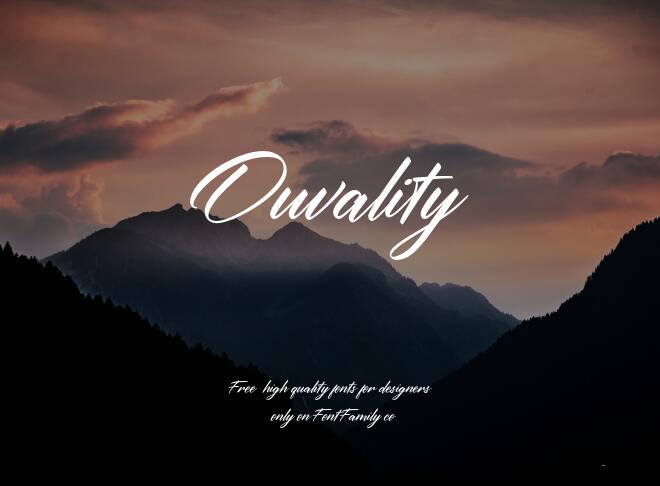 Ouvality Font