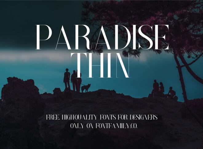 Paradise Thin Font