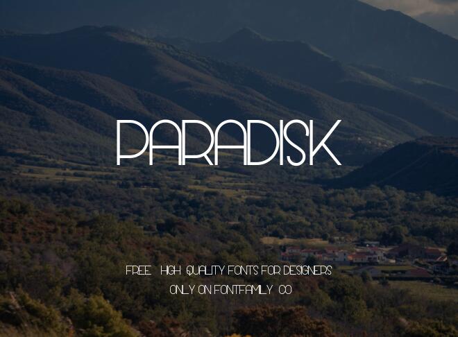 Paradisk Font