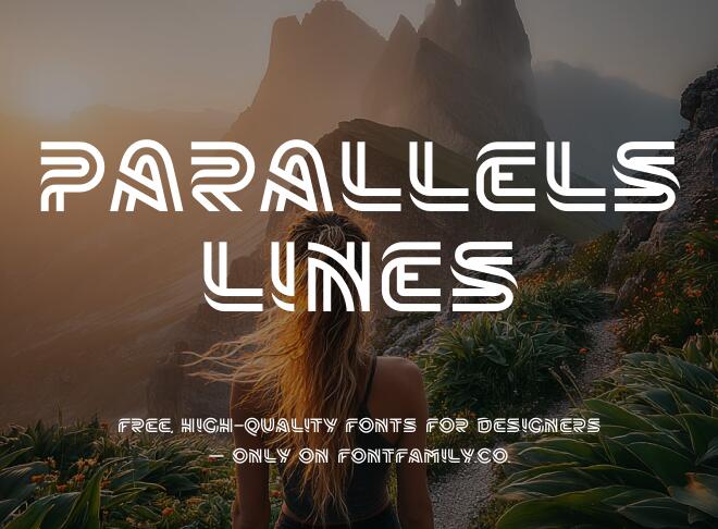 Parallels Lines Font