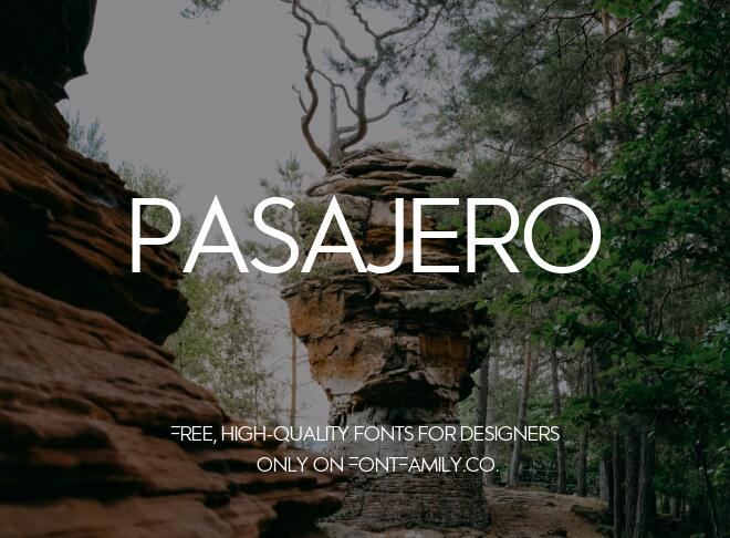 Pasajero Font
