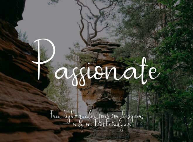 Passionate Font