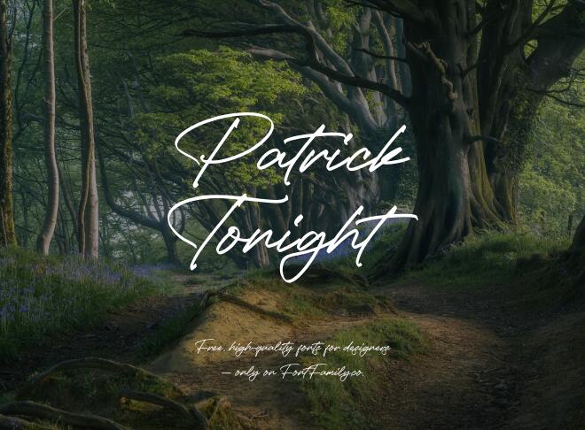 Patrick Tonight Font