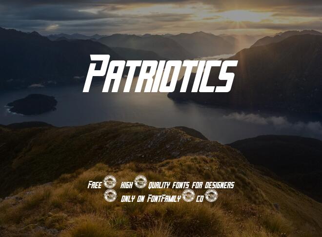 Patriotics Font