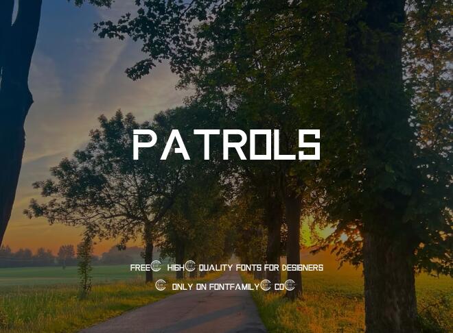 Patrols Font