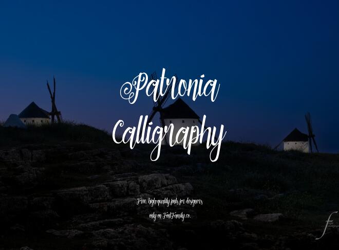 Patronia Calligraphy Font